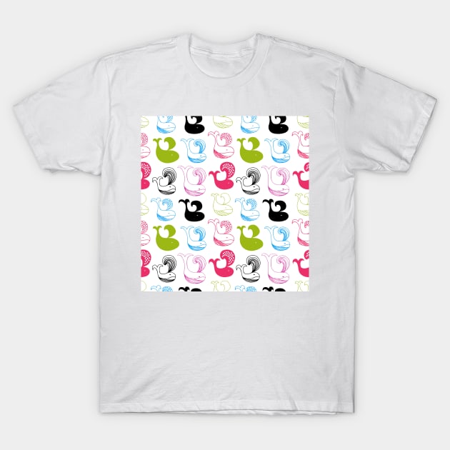 Funny Whales T-Shirt by Silmen